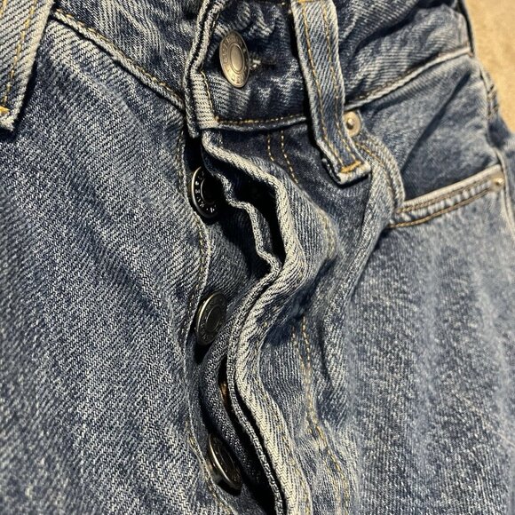 Everlane Jeans Womens Size 24 The Curvy 90's Cheeky Straight Button Fly Pants - Picture 4 of 10